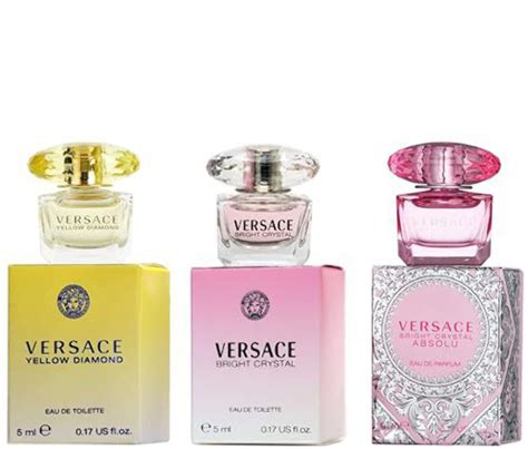 versace perfume trio|Versace miniature variety trio.